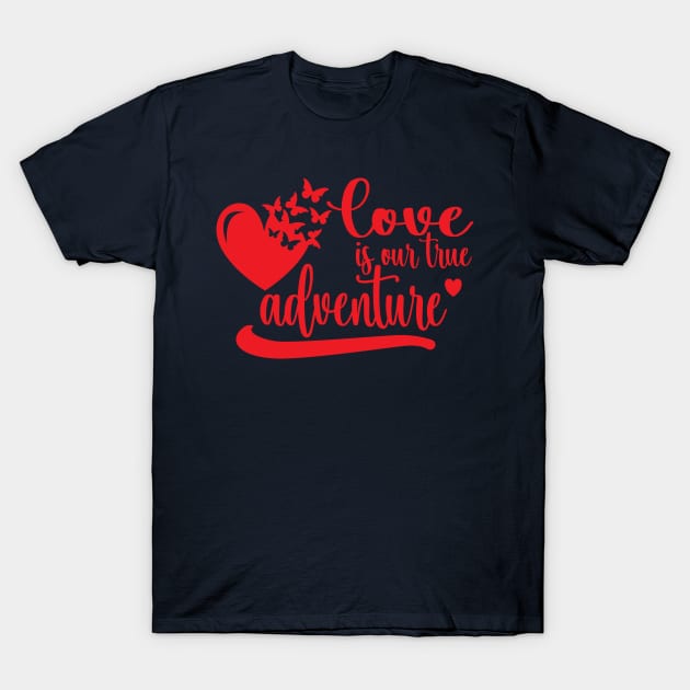 Endless Journey: Love's Path Unveiled T-Shirt by WEARWORLD